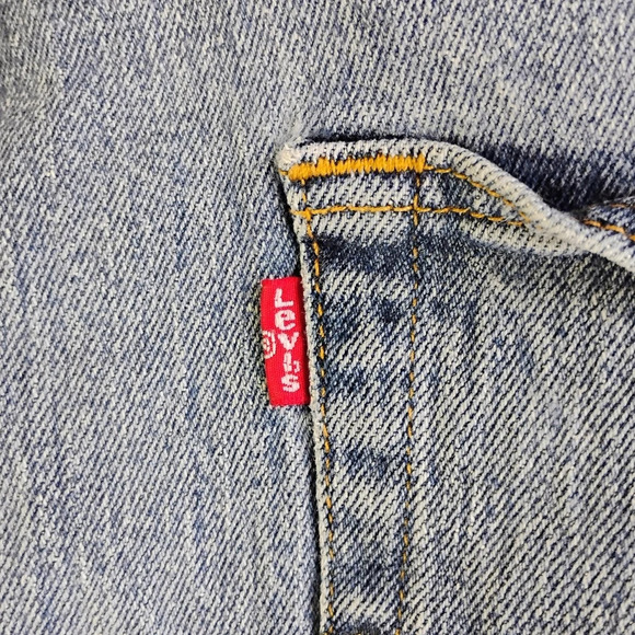 Levi's 501 XX Jeans Mens 38x32 Button Fly Straight Leg Medium Wash Classic - Picture 9 of 16